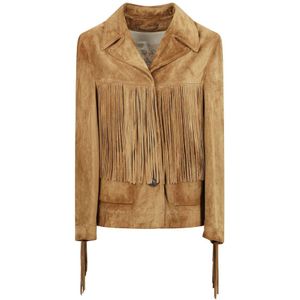 Golden Goose, Dames, Jassen, Bruin, Maat: S