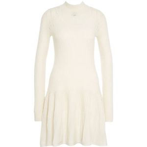 Liu Jo, Dames, Jurken, Wit, Maat: L Wol,