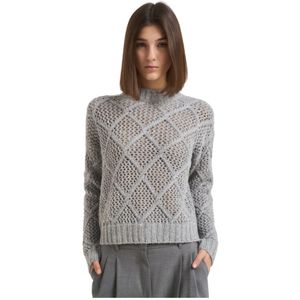 Max Mara Studio, Dames, Truien, Grijs, Maat: S Wol,