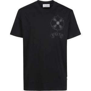 Philipp Plein, Heren, Tops, Zwart, Maat: M