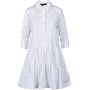 Fabiana Filippi, Dames, Jurken, Wit, Maat: XS Katoen,
