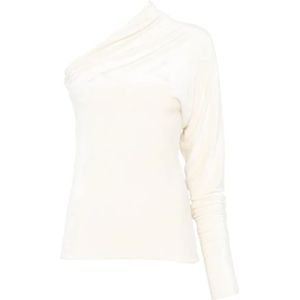 Rick Owens, Dames, Blouses & Shirts, Wit, Maat: XS Zijde,