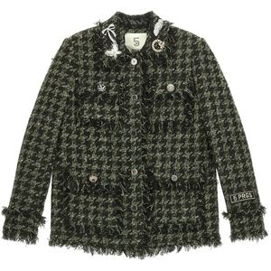 5Progress, Dames, Jassen, Groen, Maat: XS Tweed,