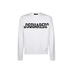 Dsquared2 Sweatshirts , White , Heren , Maat: XL