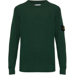 Stone Island, Heren, Truien, Groen, Maat: XL Wol,