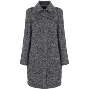 Kocca, Dames, Mantels, Zwart, Maat: S Leer,