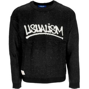 Usual, Heren, Truien, Zwart, Maat: XL Acryl,