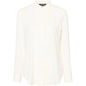 Ralph Lauren, Dames, Blouses & Shirts, Beige, Maat: 2XL Poliester,