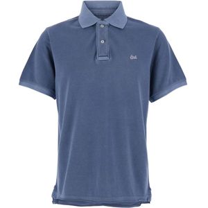 Erl, Heren, Tops, Blauw, Maat: S Katoen,