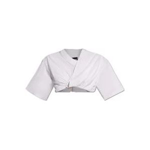 Jacquemus Cropped top , White , Dames , Maat: S