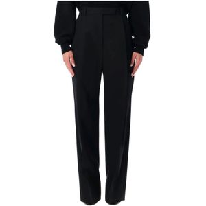 Tom Ford, Dames, Broeken, Zwart, Maat: 2XS Wol,