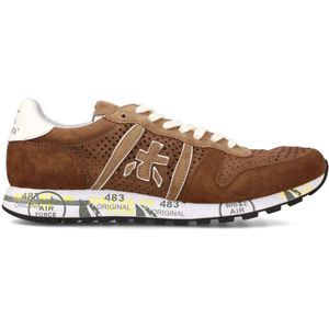 Premiata Bruine Geperforeerde Suède Sneakers Eric , Brown , Heren , Maat: 41 EU