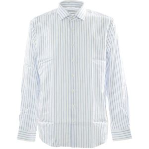 Calvin Klein, Heren, Overhemden, Wit, Maat: XS Katoen,