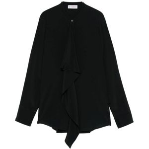 Alberto Biani, Dames, Blouses & Shirts, Zwart, Maat: M