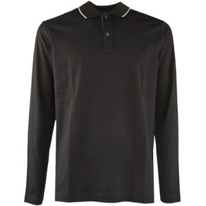 Paul & Shark, Heren, Tops, Zwart, Maat: L Katoen,