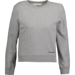 Marant étoile, Dames, Sweatshirts & Hoodies, Grijs, Maat: S Poliester,