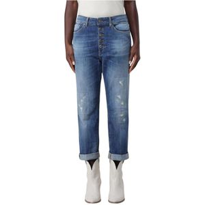 Dondup, Dames, Jeans, Blauw, Maat: W28 Katoen,