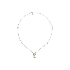 Gucci Zilveren Collane Ketting , Gray , Dames , Maat: ONE Size