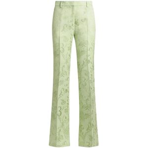 Etro, Dames, Broeken, Groen, Maat: M Viscose,