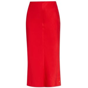Ami Paris, Dames, Rokken, Rood, Maat: 2XS Viscose,