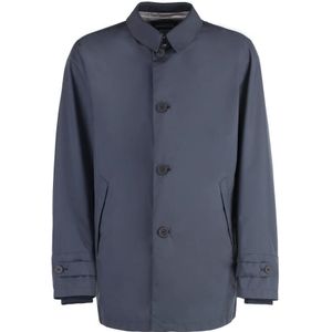 Herno, Heren, Jassen, Blauw, Maat: 4XL Polyamide,