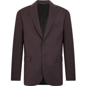 Brooks Brothers, Heren, Jassen, Paars, Maat: M Wol,