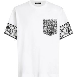 Dolce & Gabbana, Heren, Tops, Wit, Maat: XL