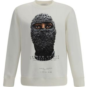 IH NOM UH Nit, Heren, Sweatshirts & Hoodies, Wit, Maat: L Katoen,