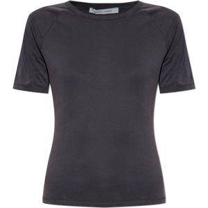 Samsøe Samsøe, Dames, Tops, Grijs, Maat: XS Leer,