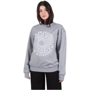 JW Anderson, Dames, Sweatshirts & Hoodies, Grijs, Maat: 2XS