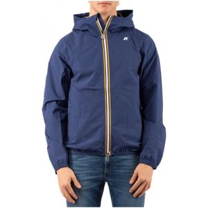 K-Way, Heren, Jassen, Blauw, Maat: L Poliester,
