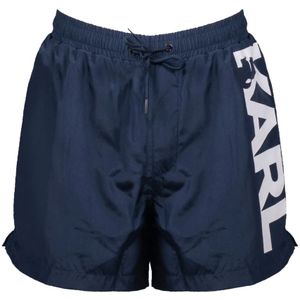 Karl Lagerfeld, Heren, Badkleding, Blauw, Maat: S Poliester,