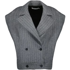 Iro, Dames, Jassen, Grijs, Maat: M Wol,