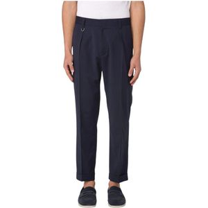 Paolo Pecora, Heren, Broeken, Blauw, Maat: M