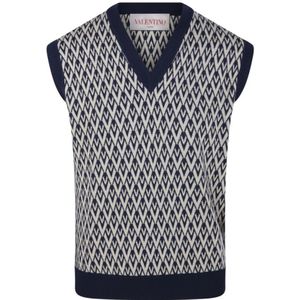 Valentino, Heren, Truien, Blauw, Maat: L