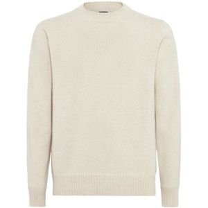 Boggi Milano - Crew Neck Jumper - Beige - Kasjmier - Heren