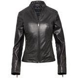 Bugatti - Elegante Leren Jas - Zwart - Dames