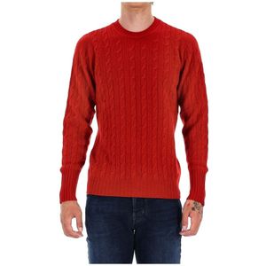 Drumohr, Heren, Truien, Rood, Maat: XL Kasjmier,