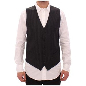 Dolce & Gabbana, Heren, Pakken, Grijs, Maat: M Wol,