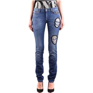 Philipp Plein, Dames, Jeans, Blauw, Maat: W27 Katoen,