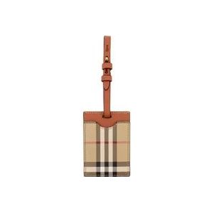 Burberry Canvas Bagagelabel , Beige , Dames , Maat: ONE Size