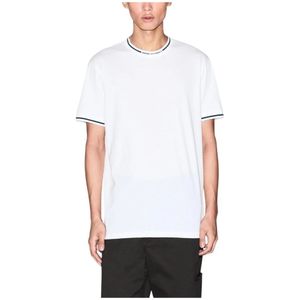 AIX Armani Exchange - XM001467AF10356UB101 - T-shirt - Marineblauw - Katoen - Korte Mouwen