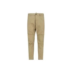 Dsquared2 Beige Broek , Beige , Heren , Maat: XS