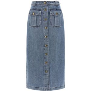 Zimmermann, Dames, Rokken, Blauw, Maat: 2XS Denim,