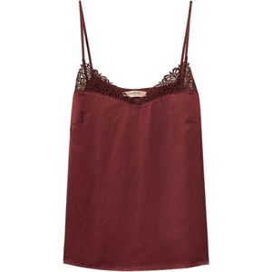 Twinset - Dames Top - Bruin - Satijn