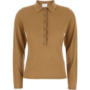 Allude, Dames, Truien, Beige, Maat: M Wol,