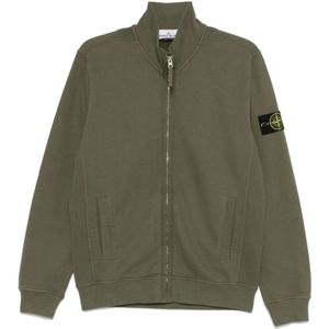 Stone Island, Heren, Sweatshirts & Hoodies, Groen, Maat: M