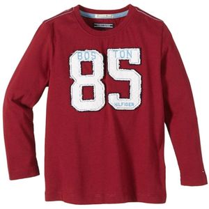 Tommy Hilfiger, Heren, Tops, Rood, Maat: 116 CM Katoen,