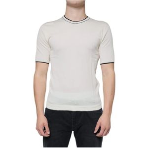 Dolce & Gabbana - Short Sleeve Crew Neck - T-shirt - Off White - 100% Cashmere
