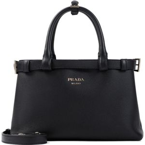 Prada, Dames, Tassen, Zwart, Maat: ONE Size Leer,